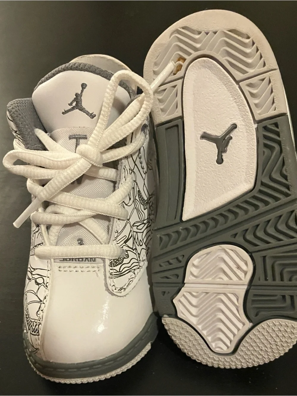 Air Jordan Dub Zero ‘White Cool Grey’ Toddler Size 6C - New, w/o Box